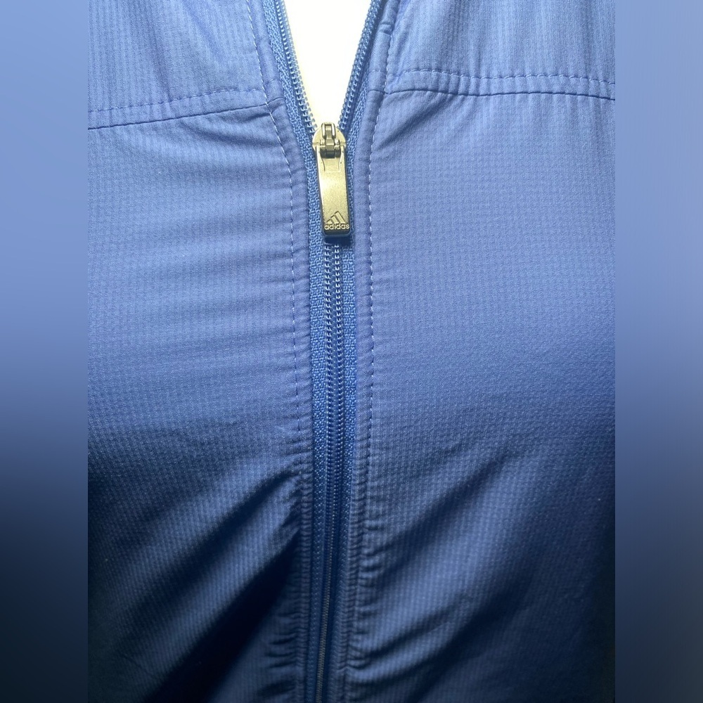 Adidas Blue Loose Quarter Zip Vest - Picture 4 of 9